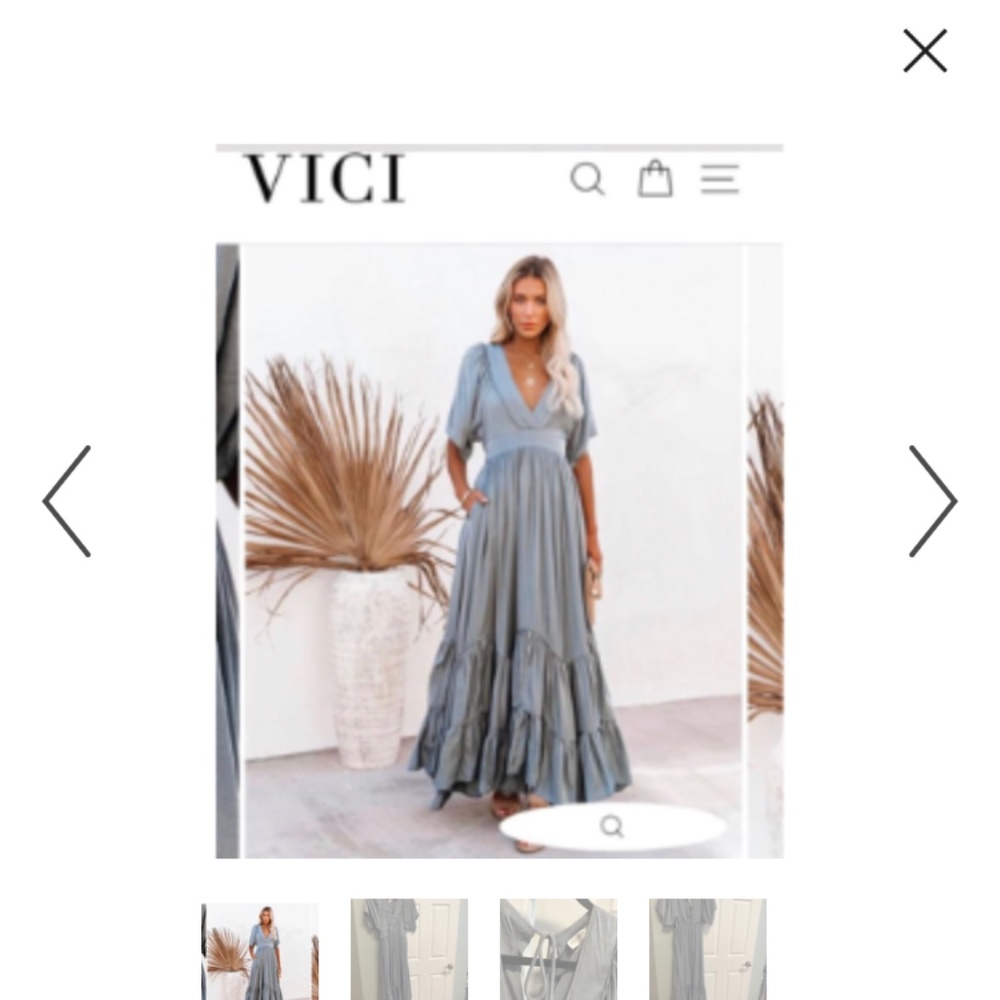 Vici grey dress small